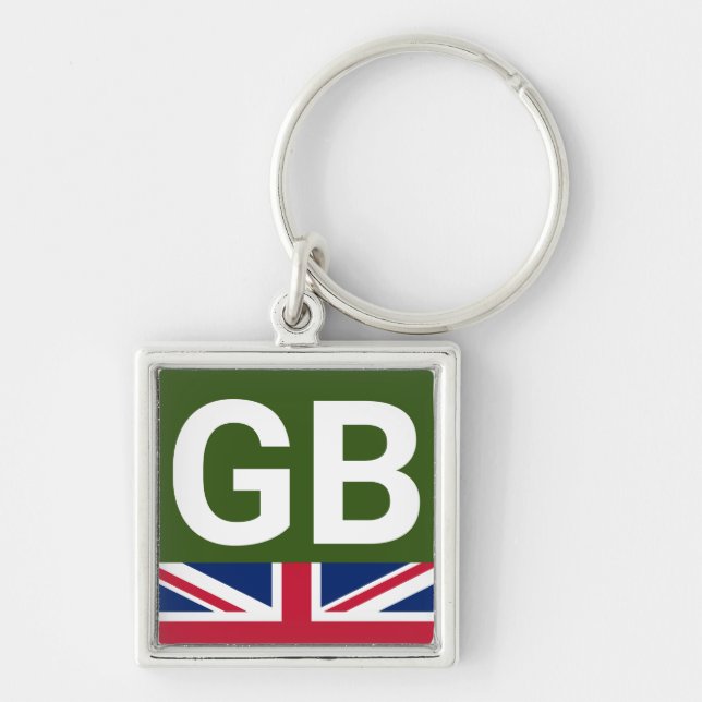 British Racing Green Key Ring (Front)