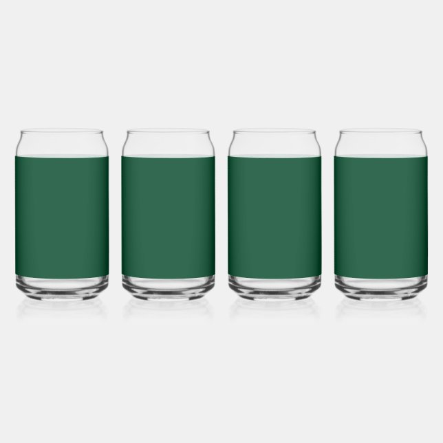 British racing green  (solid colour)  can glass (Front)
