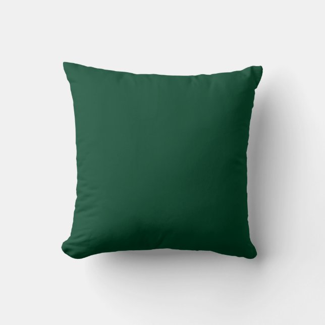 British Racing Green Solid Colour Cushion (Front)