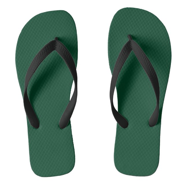 British racing green  (solid colour)  jandals (Footbed)
