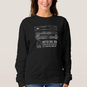 British Rail 10800 Locomotive Train Blueprint Prem Sweatshirt