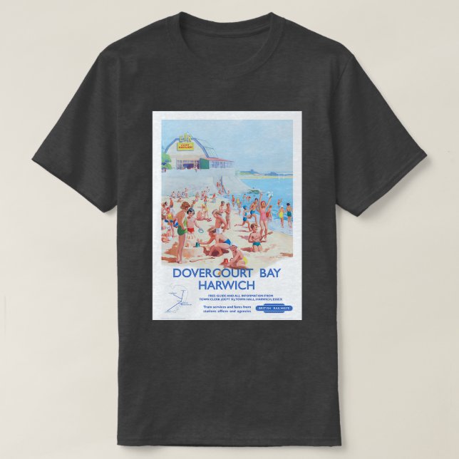 British Rail Harwich and Dovercourt 1960s T-Shirt (Design Front)