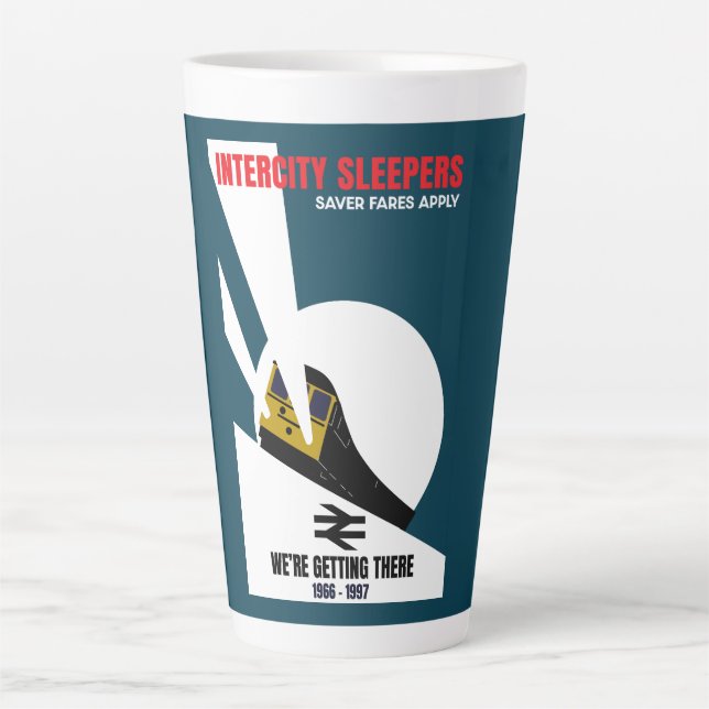 British Rail Train Enthusiast Latte Mug (Front)