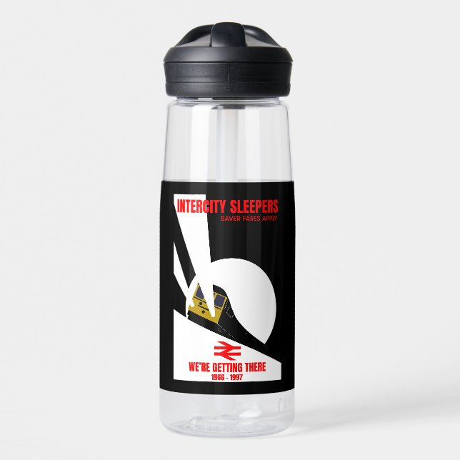 British Rail Train Enthusiast Water Bottle (Front)