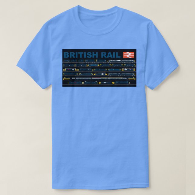 BRITISH RAIL TRAINS T-Shirt (Design Front)