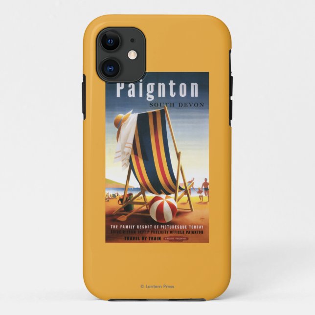 British Railways Beach Chair and Ball Poster Case-Mate iPhone Case (Back)