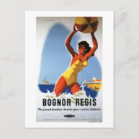 British Railways Girl and Beachball Poster
