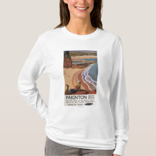 British Railways Girl Looking over a Cliff T-Shirt