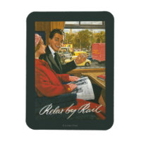 British Railways Relax by Rail Poster