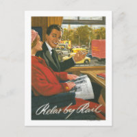 British Railways Relax by Rail Poster