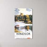 British Railways Windsor Castle Thames Poster