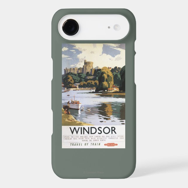 British Railways Windsor Castle Thames Poster Case-Mate iPhone Case (Back)