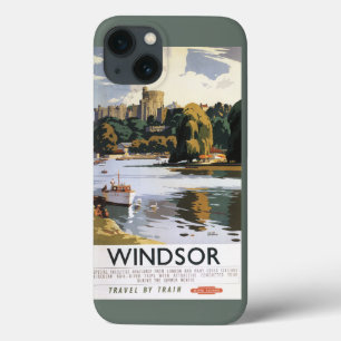 British Railways Windsor Castle Thames Poster iPhone 13 Case