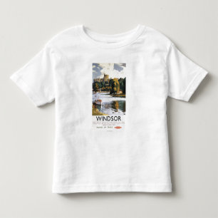 British Railways Windsor Castle Thames Poster Toddler T-Shirt