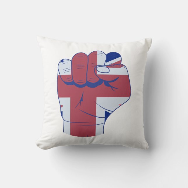 British Raised Fist Cushion (Front)