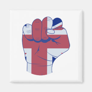 British Raised Fist Magnet