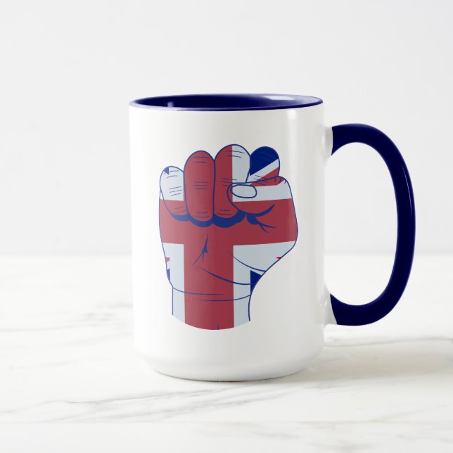British Raised Fist Mug (Right)