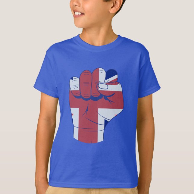 British Raised Fist T-Shirt (Front)