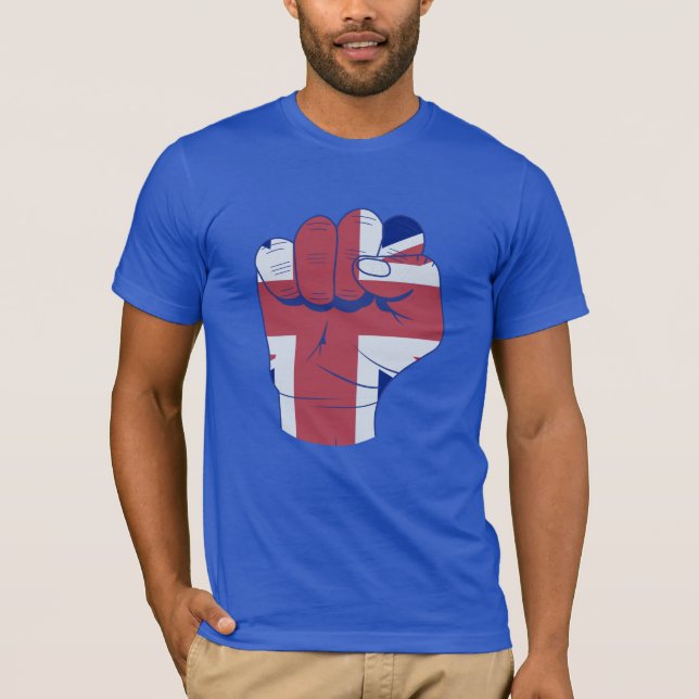 British Raised Fist T-Shirt (Front)