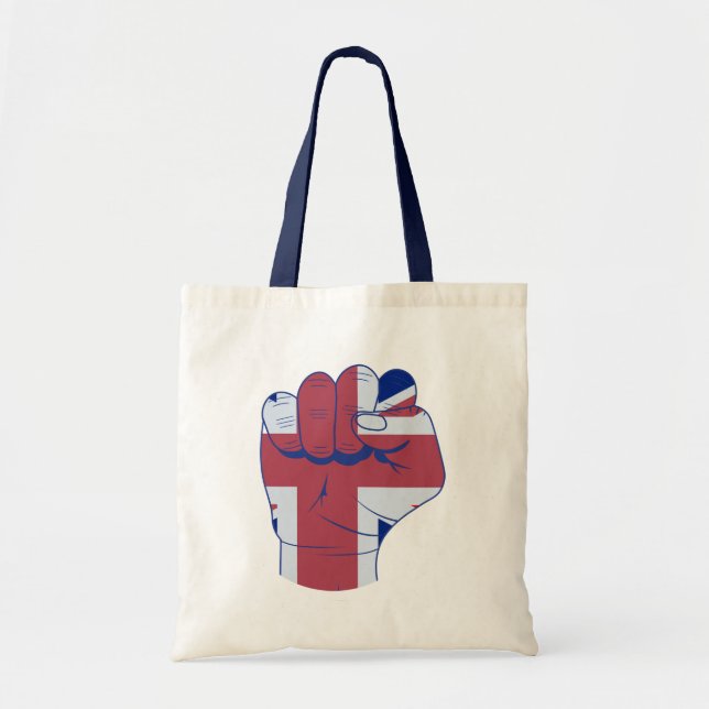 British Raised Fist Tote Bag (Front)