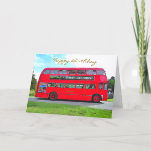 BRITISH RED BUS CARD