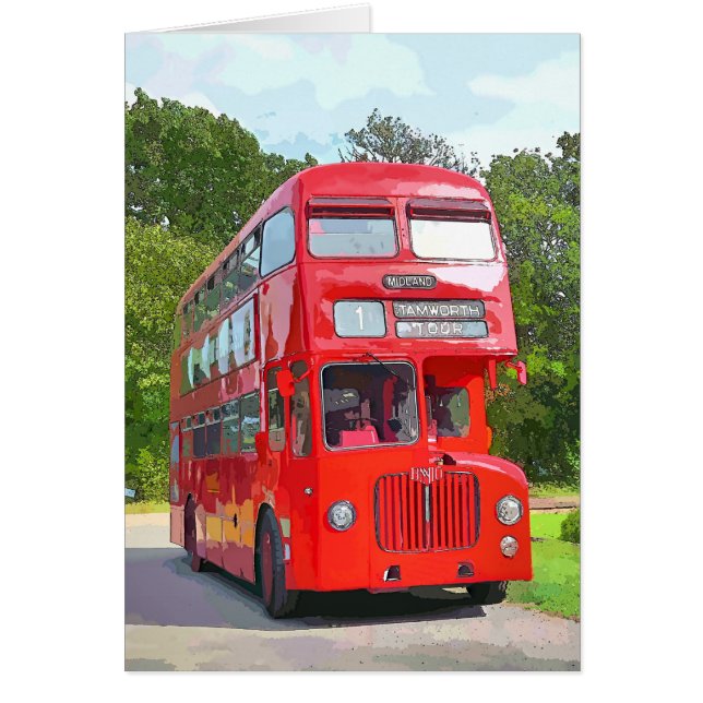 BRITISH RED BUS CARD (Front)