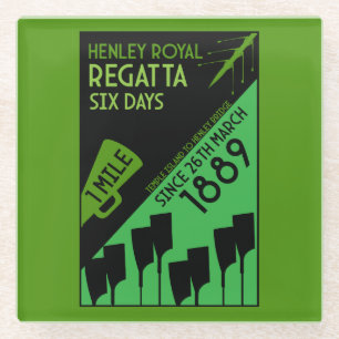 British River Thames Regatta Glass Coaster