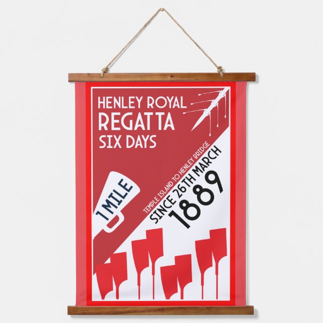 British River Thames Regatta Hanging Tapestry (Front)