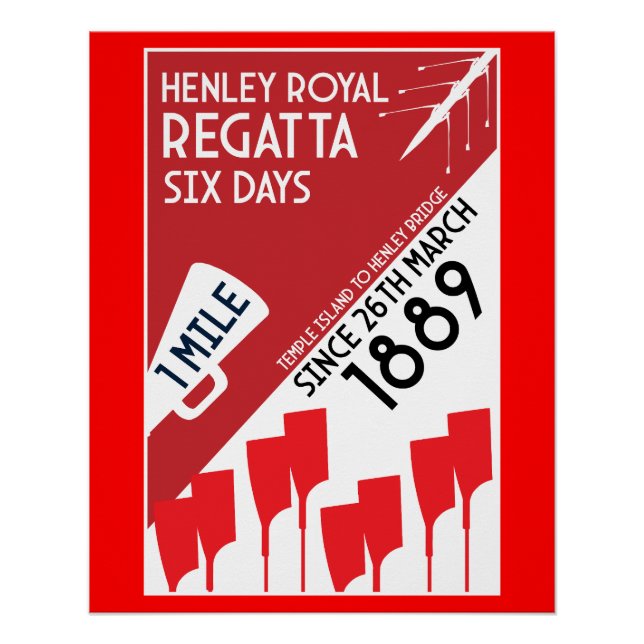 British River Thames Regatta Poster (Front)