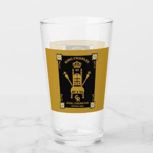 British Royal Coronation King Charles III Glass