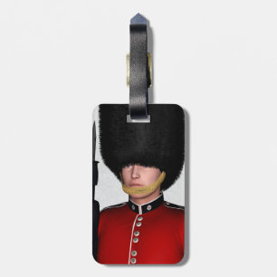 British Royal Guard Soldier London Art Luggage Tag