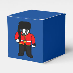 British Royal Guard UK Badger Beefeater Cartoon Favour Box