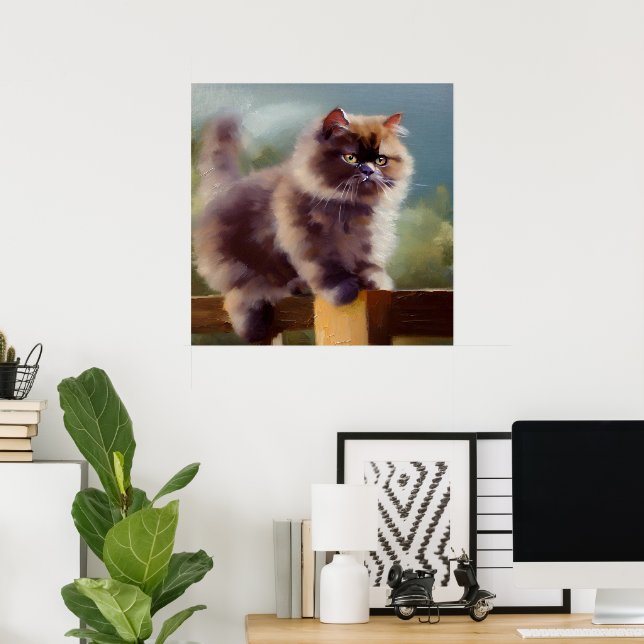 British Semi-longhair Cat  Poster (Home Office)