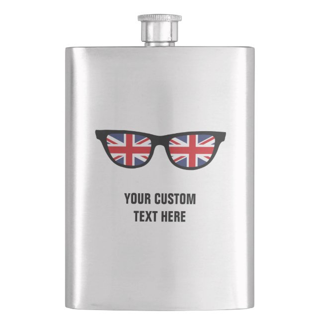 British Shades custom flask (Front)