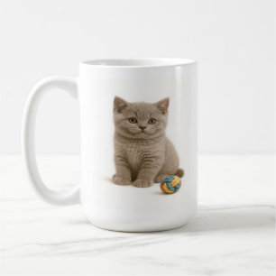 British Shorthair and Yarn Ball Bliss Coffee Mug