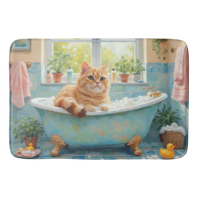 British Shorthair Bath Decor Mat (Front)