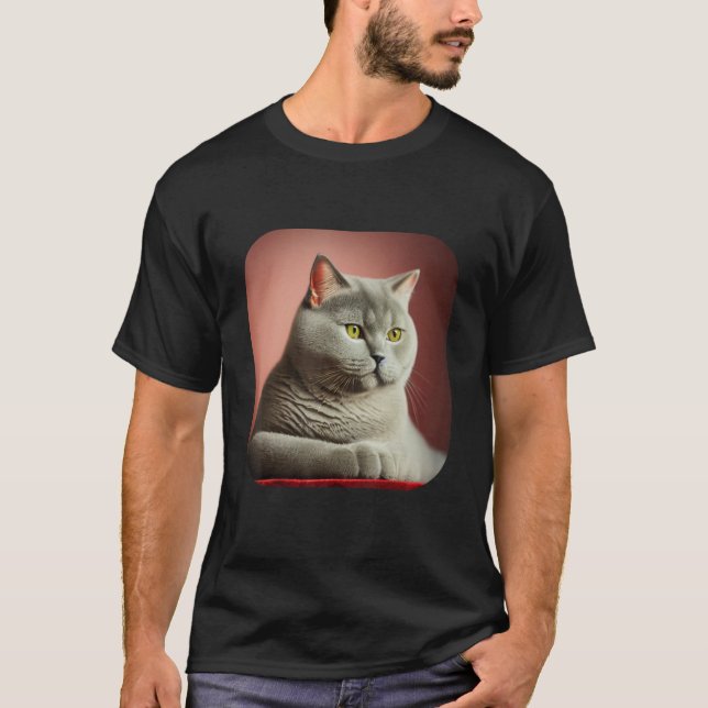 British Shorthair Cat 5 T-Shirt (Front)