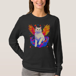 British Shorthair Cat Angel Wings T-Shirt