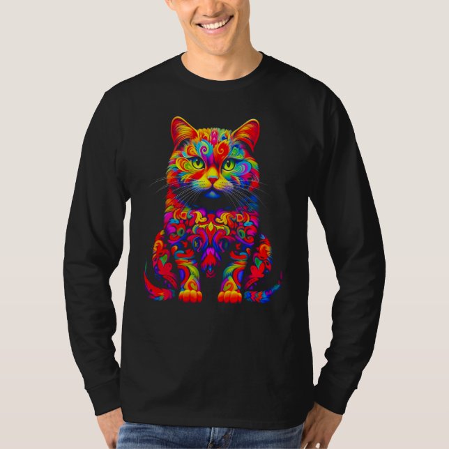 British Shorthair Cat Design T-Shirt (Front)