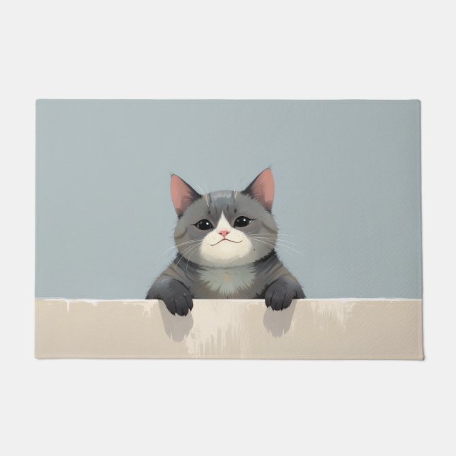 British Shorthair Cat Doormat Art (Front)