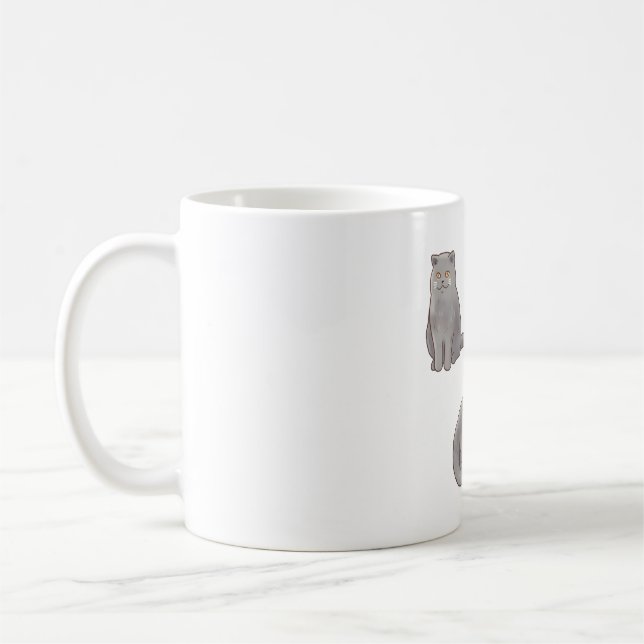 British shorthair cat Magic Coffee Mug (Left)
