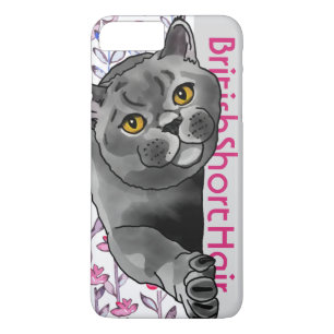 British Shorthair Cat + Pet Name Case-Mate iPhone Case