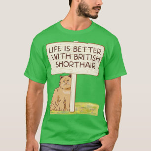british shorthair cat T-Shirt