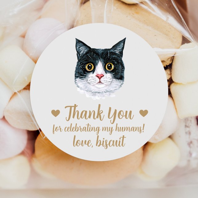 British Shorthair Cat Wedding Favour Stickers (Creator Uploaded)