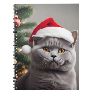 British Shorthair Christmas Notebook
