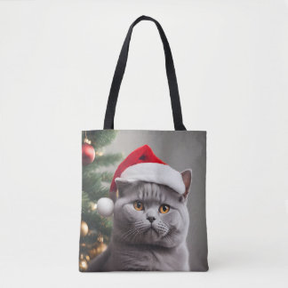 British Shorthair Christmas Tote Bag
