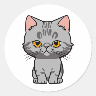 British Shorthair Classic Round Sticker