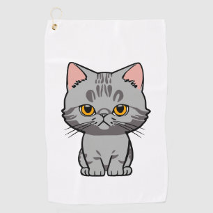 British Shorthair Golf Towel