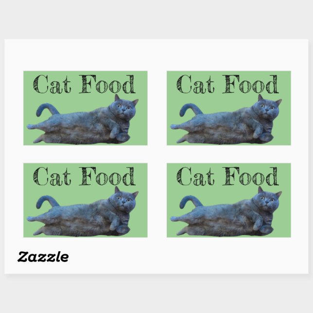 British Shorthair Kitty Cat Laying on Side Rectangular Sticker (Sheet)