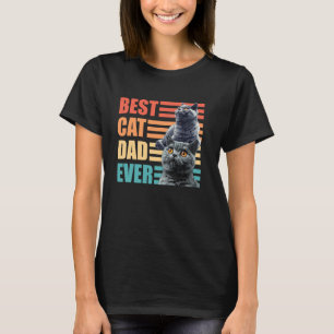 British Shorthair Papa BEST CAT DAD EVER Cat Daddy T-Shirt